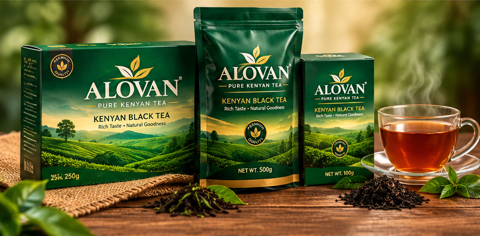 ALOVAN Pure Kenyan Tea Packaging